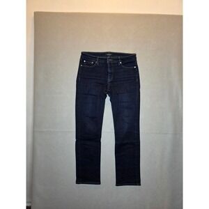 Lauren Ralph Lauren Womens Straight Leg Jeans Indigo Blue Stretch Size 8